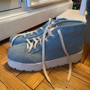 Zara platform high top sneakers